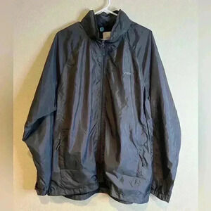 TRAILSIDE SUPPLY CO. Mens Windbreaker Gray hiking fishing Jackets Lightweight XL